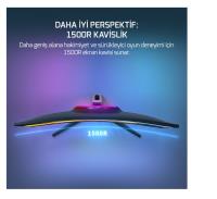 27 GAMEPOWER Vivid V60 27" Curved RGB SİYAH 240Hz 0.5ms Curved  VA Monitör 